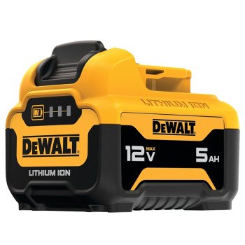 DEWALT DCB126 Cordless Rechargeable Battery Pack, 12 V Battery, 5 Ah