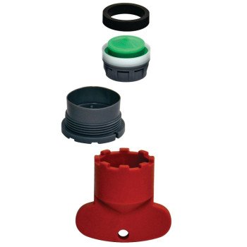 Danco 10780 Aerator Kit, 13/16-27 x 55/64-16 Male x Female, Plastic, 1.5 gpm