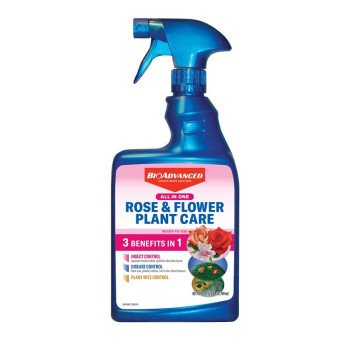 BioAdvanced 820156B All-In-One Rose and Flower Care Concentrate, Spray Application, 24 oz Bottle