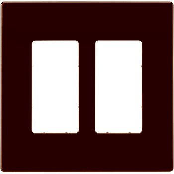 Eaton Cooper Wiring PJ PJS262RB-SP-L Wallplate, 4.87 in L, 4.94 in W, 2 -Gang, Polycarbonate, Oil-Rubbed Bronze