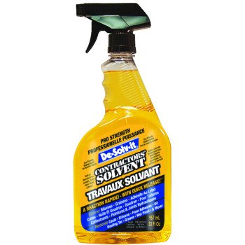 De-Solv-it 11846 Contractor Solvent, 33 oz, Liquid, Citrus, Clear/Orange