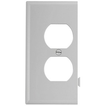 Eaton Wiring Devices STE8W Sectional Wallplate, 4-1/2 in L, 2-3/4 in W, 1 -Gang, Polycarbonate, White, High-Gloss