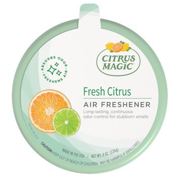 Citrus Magic 616472870 Air Freshener, 8 oz, Fresh Citrus, 350 sq-ft Coverage Area, 6 to 8 weeks-Day Freshness
