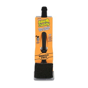 Scrub Daddy BBQ Daddy FG2100001006CS0EN Steam Cleaning Grill Scrubber, 4 in L Brush, 5-1/2 in W Brush, Foam Bristle