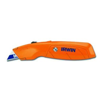 Irwin 2082300 Utility Knife, 1-1/2 in W Blade, Bi-Metal Blade, Ergonomic Handle, Orange Handle