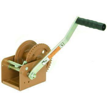 DL DL1402A Pulling Winch, 1400 lb Pull, 1/4 in Dia Wire Rope, 40 ft L Wire Rope, 4.40:1 Gear Ratio