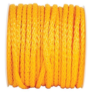 Koch 5061645 Rope, 300 ft L, 1/2 in, 289 lb Working Load, Polypropylene, Yellow