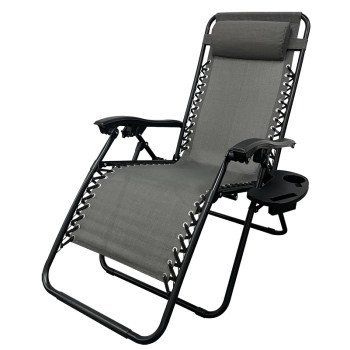 Seasonal Trends HCIHQB2401 Zero Gravity Sling Relaxer Chair, 25.6 in W, 33.07 in D, 43.11 in H, 250 lb Capacity