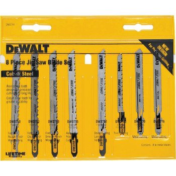 DW3791 BLADE JIGSAW T-SHANK8PC