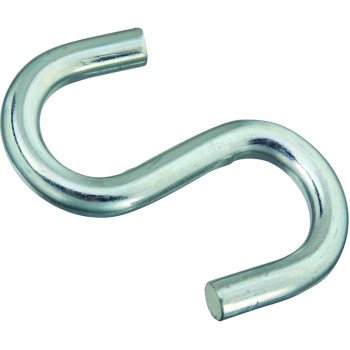 National Hardware 347856 S-Hook, 240 lb Working Load, Steel, Zinc