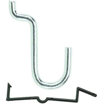 National Hardware N180-023 Peg Hook, 1/2 in, 1/8, 1/4 in Opening, Steel, Zinc