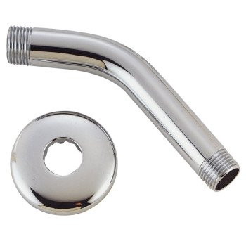 Boston Harbor A558215CP-OBF1 Shower Arm with Flange, 1/2-14 Connection, Threaded, 2.25 in L, Stainless Steel