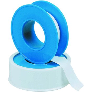 Harvey 17072B-500 Thread Seal Tape, 260 in L, 1/2 in W, PTFE, Blue/White