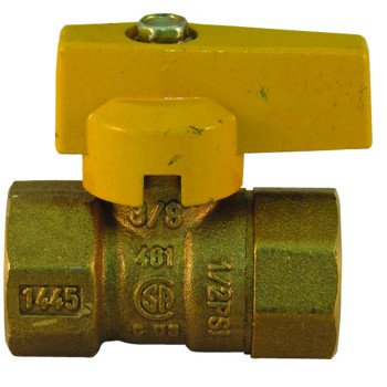 Pro-Flex PFGV-F38B Gas Valve, 3/8 in Connection, FIP