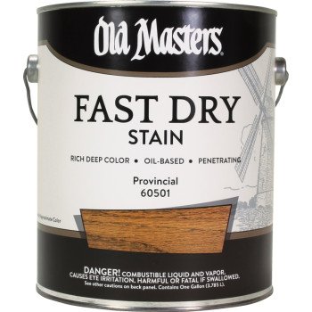 Old Masters 60501 Fast Dry Stain, Provincial, Liquid, 1 gal