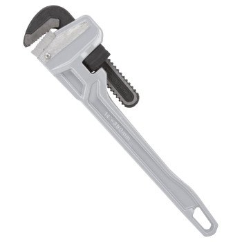 Vulcan JL40140 Pipe Wrench, 38 mm Jaw, 14 in L, Serrated Jaw, Aluminum, Powder-Coated, Heavy-Duty Handle