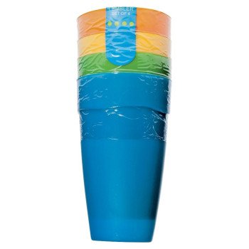 8009 PLSTIC TUMBLER 16OZ4PK   