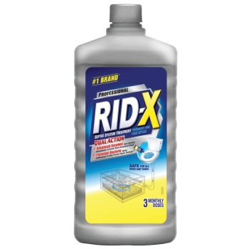 Rid-X 1920089447 Septic System Treatment, Liquid, Blue/Green, Soap, 24 oz Bottle