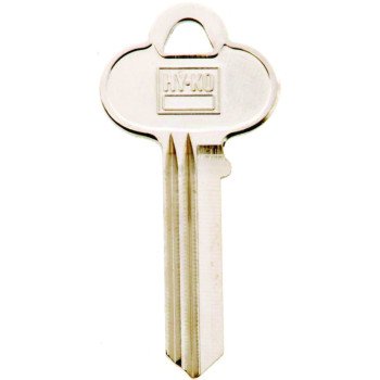 Hy-Ko 11010CO62 Key Blank, Brass, Nickel, For: Corbin Russwin Cabinet, House Locks and Padlocks