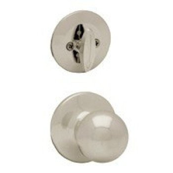 Kwikset 966P15BX Door Knob, Satin Nickel