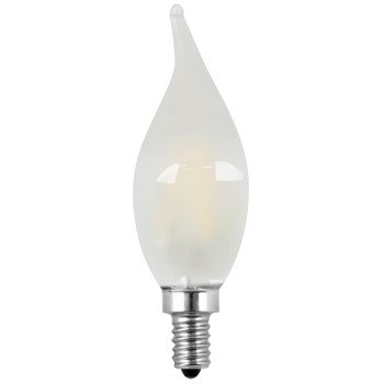 Feit Electric BPCFF60/927CA/FIL/2 LED Bulb, Decorative, Flame Tip Lamp, 60 W Equivalent, E12 Lamp Base, Dimmable, 2/PK