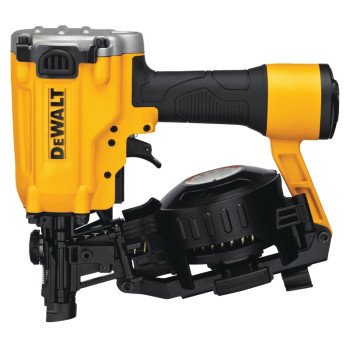 DEWALT DW45RN Roofing Nailer, 120 Magazine, 15 deg Collation, Coil Collation