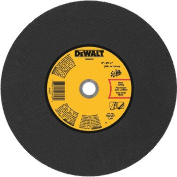 DEWALT DWA8030 Cutting Wheel, 14 in Dia, 1/8 in Thick, 1 in Arbor, Coarse, Aluminum Oxide Abrasive