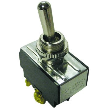 Gardner Bender GSW-10 Toggle Switch, 1-Poles, 125/250 V, SPST, Screw Terminal