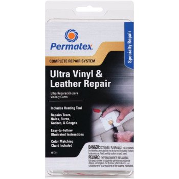 Permatex 81781 Vinyl and Leather Repair Kit, Liquid, Pungent, Clear