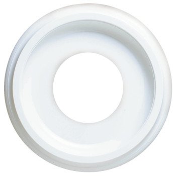 Westinghouse 7703700 Ceiling Medallion, 9-3/4 in Dia, 9-3/4 in L, Plastic, White, For: Ceiling Fans, Lighting Fixtures