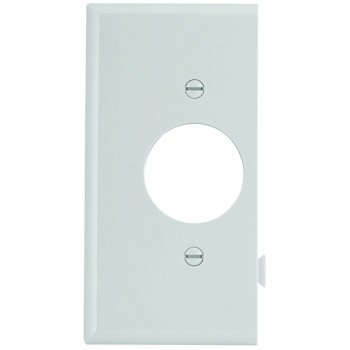 Eaton Wiring Devices STE7W Sectional Wallplate, 4-1/2 in L, 2-3/4 in W, 1 -Gang, Polycarbonate, White, High-Gloss