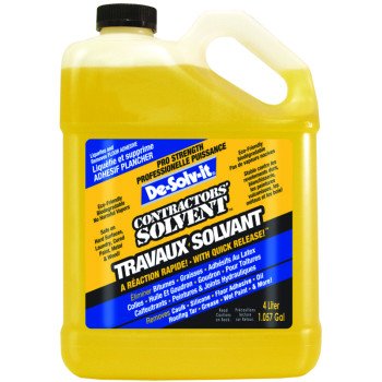 De-Solv-it 11849 Contractor Solvent, 1 gal, Liquid, Citrus, Clear/Orange