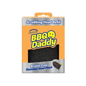 Scrub Daddy BBQ Daddy FG2100001006EA0EN Scrubbing Head Refill, Foam Bristle, Black Bristle