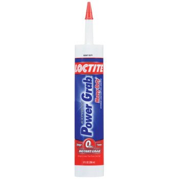 Loctite 2032666 Exterior Construction Adhesive, White, 9 fl-oz Cartridge