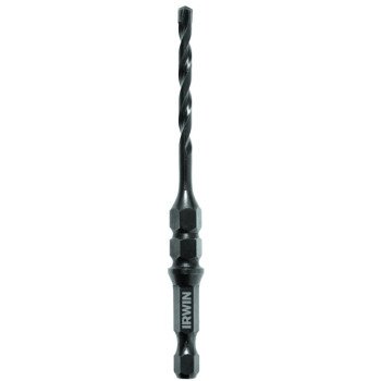 Irwin 1870565 Installer Bit, 5/32 in Dia, 4 in OAL, Spiral Flute, 2-Flute, 1/4 in Dia Shank, Quick-Change Shank