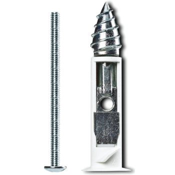 Cobra Anchors 360S Driller Toggle Bolt, 2 in L, Zinc, Chrome Zinc, 90 lb