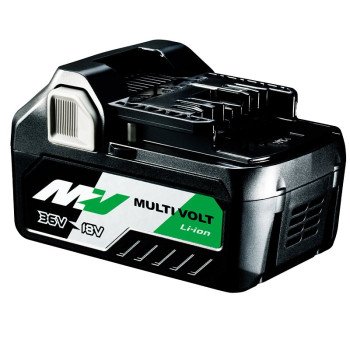 Metabo HPT MultiVolt 371751M Battery, 18/36 V Battery, 2.5, 5 Ah, 0.75 hr Charging