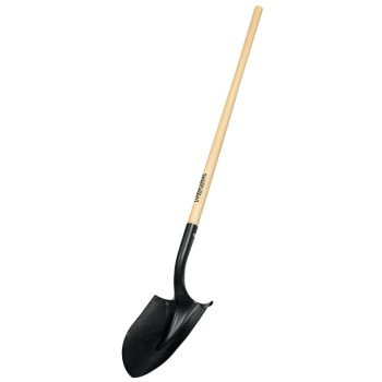 Landscapers Select 34608 PRL-P Shovel, Hardwood Handle, Cushion Grip Handle, 45 in L Handle