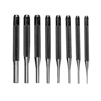 General SPC75 Pin Punch Set, 8-Piece, Steel, Gray