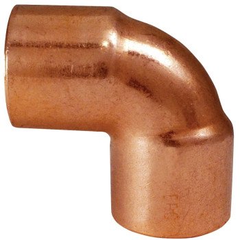 Elkhart Products 31266 Pipe Elbow, 3/8 in, Sweat, 90 deg Angle, Copper