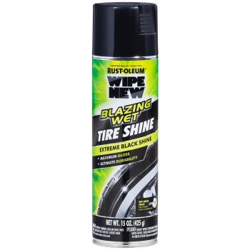 Rust-Oleum 365324 Blazing Wet Tire Shine, 15 fl-oz, Can, Liquid, Solvent-Like