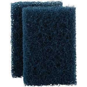 Scotch-Brite 88HD-2-6 Industrial Strength Scouring Pad, Fiber/Mineral/Resin Abrasive, 5 in L, 3-1/2 in W, Dark Blue