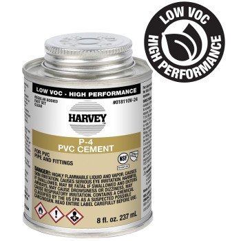 Harvey 18110V-24 Regular-Bodied Fast Set Cement, 8 oz Can, Liquid, Clear