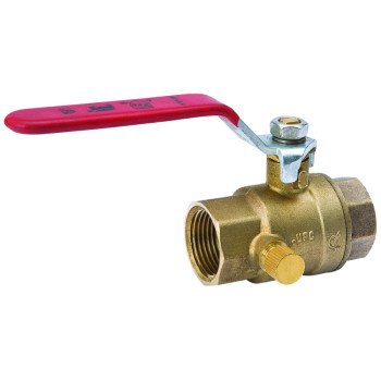 Southland 107-753NL Ball Valve, 1/2 in Connection, FPT x FPT, 500 psi Pressure, Brass Body