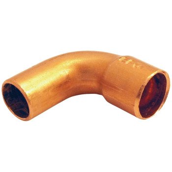 Elkhart Products 31412 Street Pipe Elbow, 1 in, Sweat x FTG, 90 deg Angle, Copper