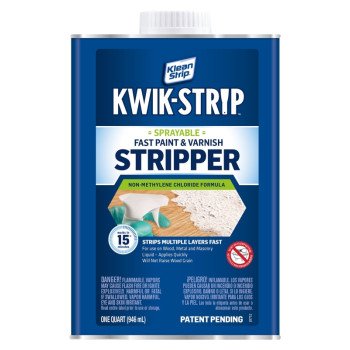 Klean Strip KWIK-STRIP QKWL963 Paint and Varnish Stripper, Liquid, Aromatic, 1 qt, Can