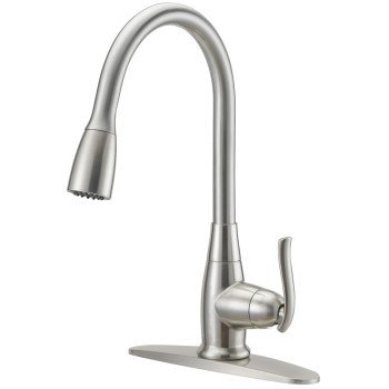 Boston Harbor FP4A0000NP Faucet Pull-Down Kitchen Faucet, 1.8 gpm, 1 -Faucet Handle, 1 or 3 Hole -Faucet Hole