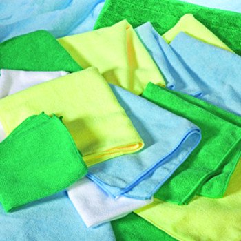 All Rags MFMP12BL Wiping Cloth, 12 in L, 12 in W, Microfiber Cloth