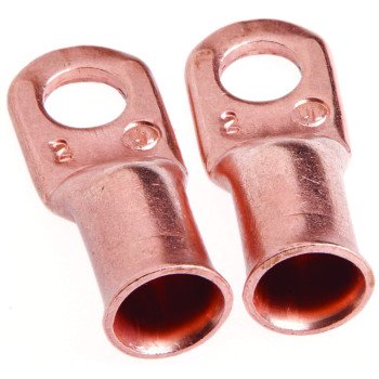 Forney 60094 Cable Lug, For: #2 Cable, 5/16 in Stud, #2 Wire, Copper