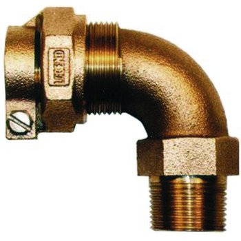 Legend T-4410NL Series 313-324NL Pipe Elbow, 3/4 in, Pack Joint x MNPT, 90 deg Angle, Bronze, 100 psi Pressure